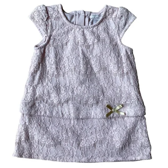 Catherine Malandrino Dresses | Catherine Malandrino Mini Pink Lace Cap Sleeve Party Toddler Dress-2-3 Years | Color: Gold/Pink | Size: 2-3 Years |